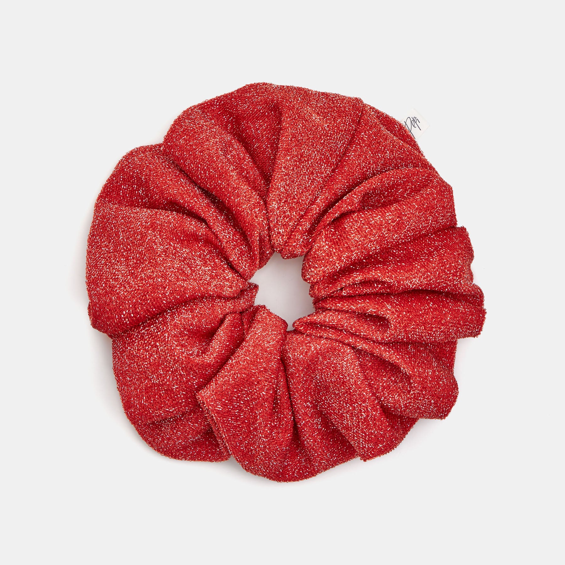 Pepi Lou Scrunchie XL - Lurex Candy Ασημί