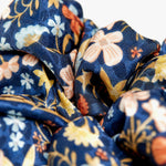 Pepi Lou Scrunchie XL - Σατέν Floral Μπλε