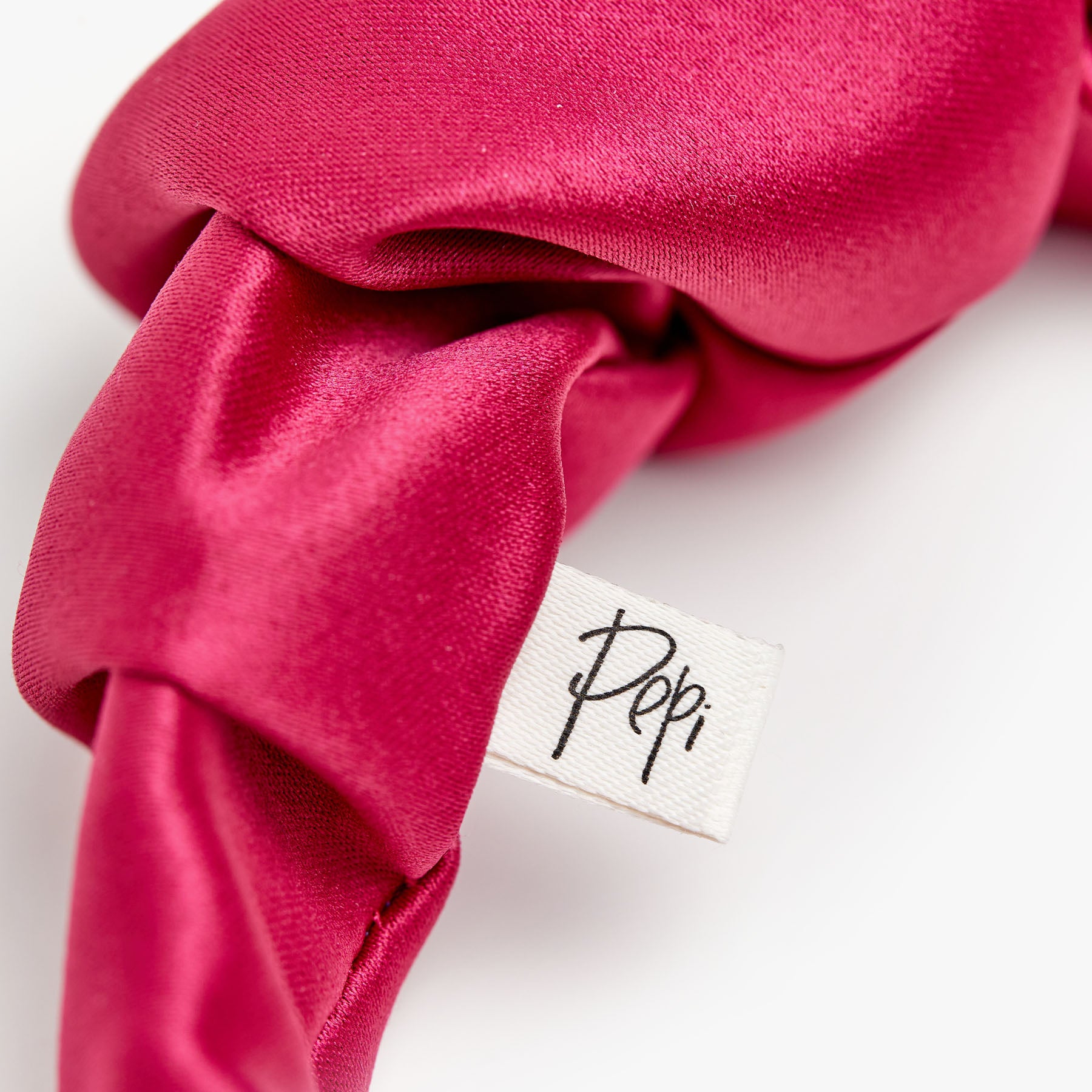 Pepi Lou Στέκα Scrunchie XL - Σατέν Pink Red