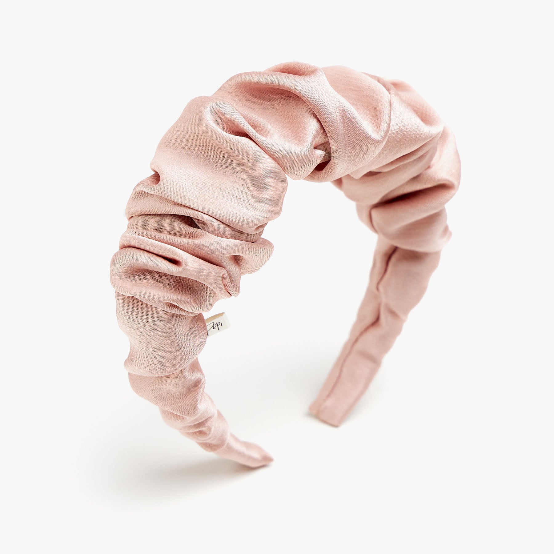 Pepi Lou Στέκα Scrunchie XL - Σατέν Wrinkled Ροζ/Σομόν