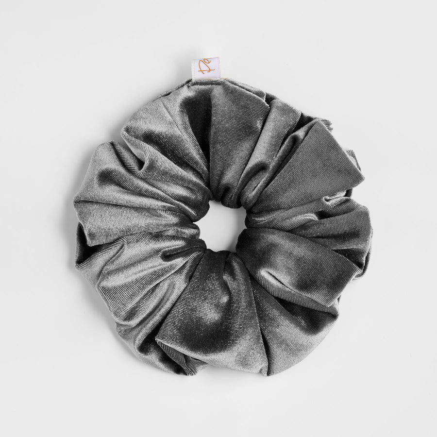 Scrunchie XL - Βελούδο Γκρι